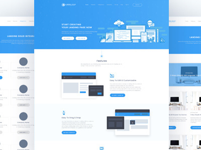 LandingSolid - Landing page creation icon illustration landing landingpage redesign ui ux web website