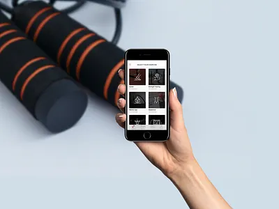 Fitness Tutorial App | Concept exercise fitness health icons ios trainer wellness