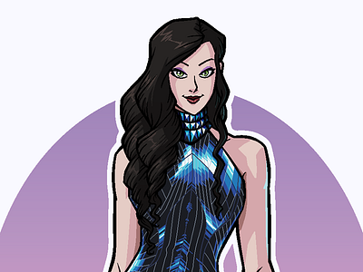 Asami Sato: Ezra Santos (MS Paint) asami fashion illustration korra legend of korra pixel