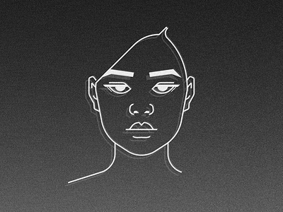 Self Portrait geometric illustration minimalism self portrait