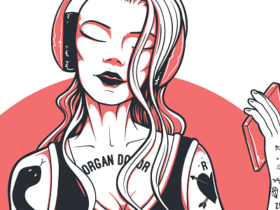 Zen Girl girl headphones illustration meditation vector woman