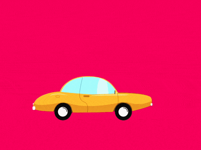 Rigged Flat Car Animation! after effects animation car flat gif illustration rig