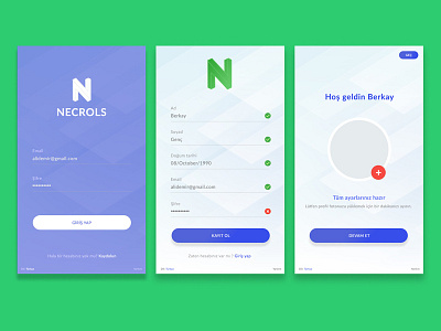 Necrols - Series app login page design app design film design login design login page login page design necrols page design psd sign in sign up