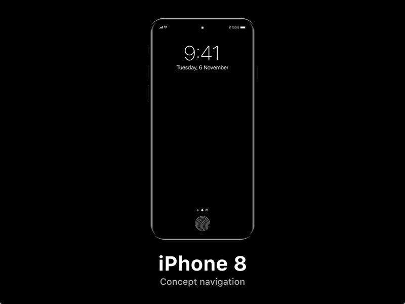iPhone 8 - Concept navigation animation concept ios ios11 iphone8 navigation principle prototype ui ux