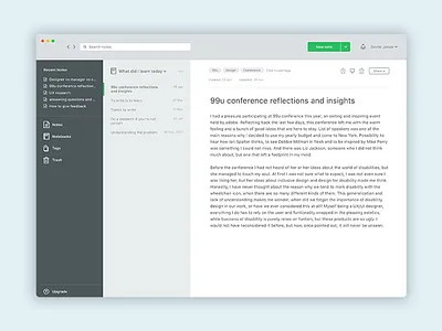 #22 - UI of the day daily ui dashboard evernote freebies sketch sketch download template ui ui of the day