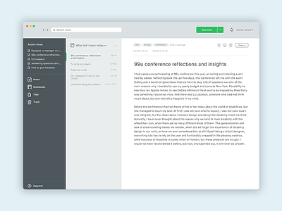 #22 - UI of the day daily ui dashboard evernote freebies sketch sketch download template ui ui of the day