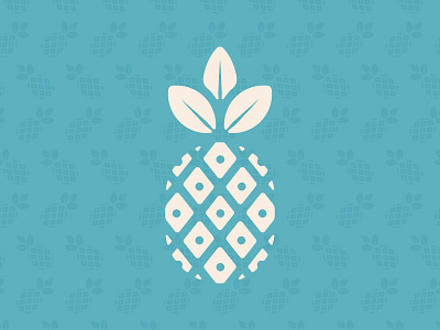 Pineapple & Pattern branding clothing company illustration logo palm tree pineapple ruthless tropical waves