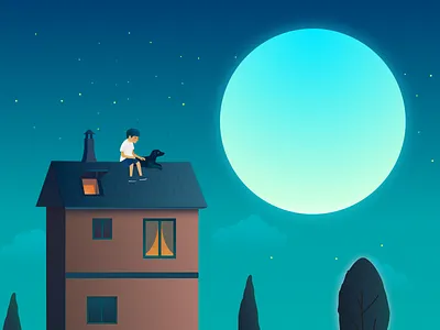 Quiet illustration sketch ui