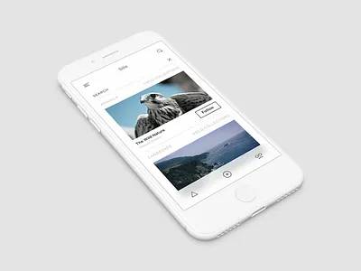 VSCO Redesigned black dark interface ios iphone minimal ui ux vsco white