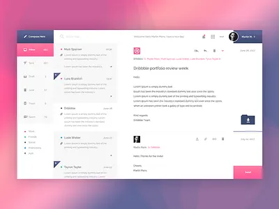 Email client app app email mail ui