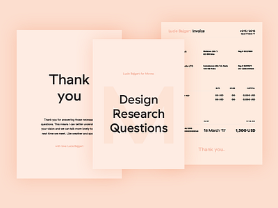 Personal brand - Invoice and Questionnaire clients design documents invoice personal brand proposal questionnaire