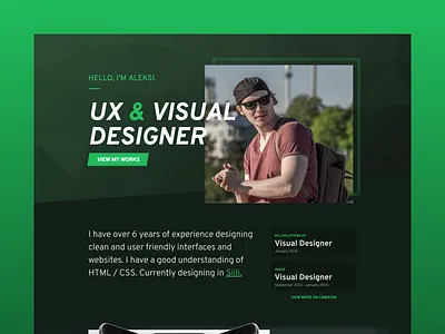 New Portfolio 2017 2017 clean dark green minimal pattern portfolio visual