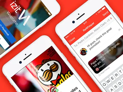 IZIT iOS App Preview detail gamification ios izit login message messages notifications profile rewhisper settings whispers