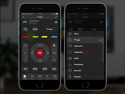 Remote control iphone mobile remote stb