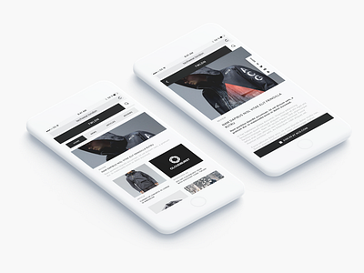 Techwear.london Clothing Blog app blog social tech techwear ui ux wear