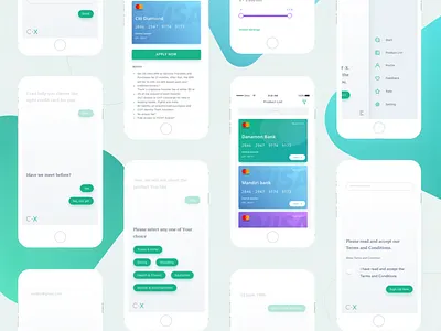 Credit App - Conversational UI ai bot chat chatbot commerce conversational credit messenger ux