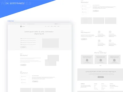 Elektrikar - Website Wireframes design sketch ui ux wireframe wireframing
