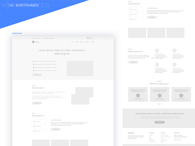 Elektrikar - Website Wireframes design sketch ui ux wireframe wireframing