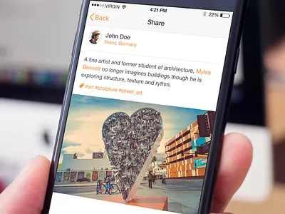 MyiArts - Share activity art arts camera discover ios login myiarts post search settings share
