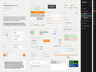 UI Elements PSD for free guide interface material design product report ui ui elements ux visualization web app webdesign