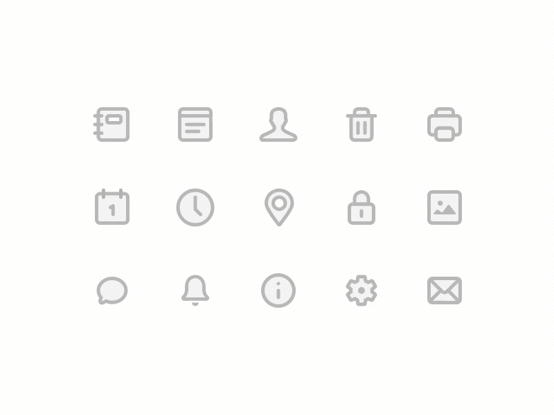 MemoryWeb icons animation app icon set icons infinum interface ios memoryweb ui ux