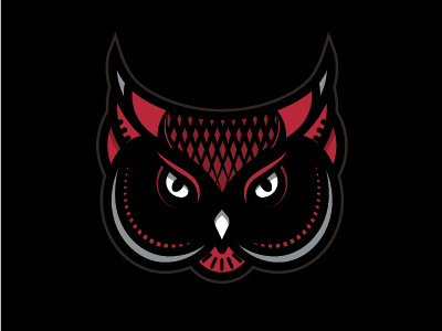Red Owl animals brand branding graphic design icon illustration logo logo design owl