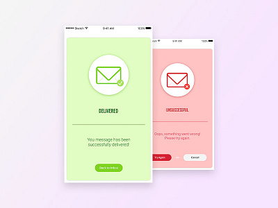 011 - Flash Message 011 app daily ui design error flash message icon illustration message mobile success uiux