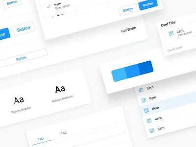 Design System button card cta design dropdown list object system table ui