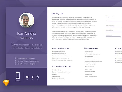 FREEBIE | User Persona Template design designthinking freebie persona sketch ui userexperience ux