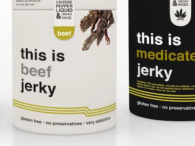 Beef Jerky Concept v8 beef jerky design food jerky marijuana packaging packaging design ux