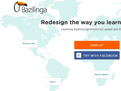 Bazilinga landing page sketch ui ux zeplin