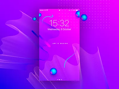 Wallpaper Dribbble color curves design free freebies iphone wallpaper