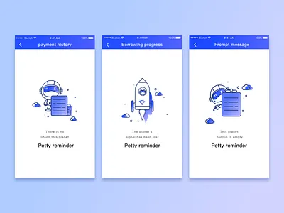 Status page blue finance information state
