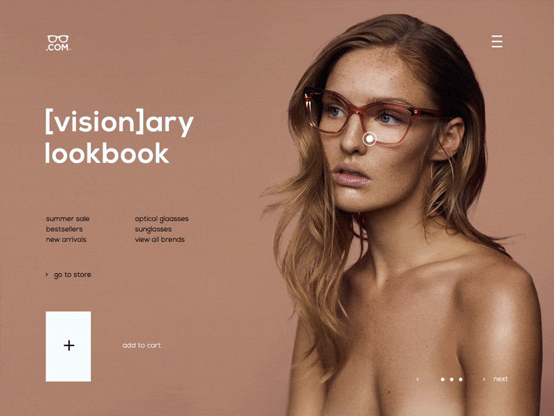 Superlative: 02 Glasses again clean design flat gif glasses.com grid minimal perfect ui ux web website