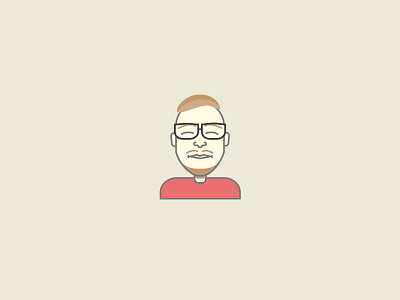 Just Me. flat gromulski icon illustration illustrator matt myself portrait simple