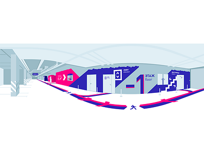 Parking illustration navigation parking site