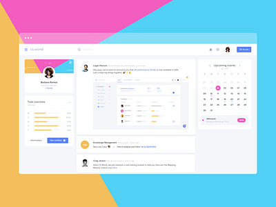 News Feed clean colorful design interface neat news feed product design ui ux