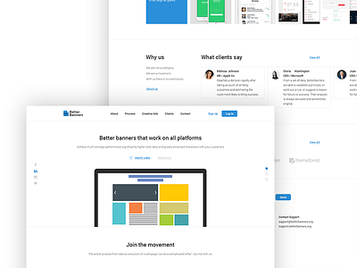 BetterBanners Redesign banner clean design header interface ui web webpage