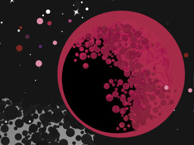 Dribbble Space Art color comic graphic illustration kirby krackle outerspace personal planet retro space