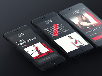 Cheap Monday Lookbook Mobile clean fashion home screen landing page lookbook minimal product ui user interface ux web design website