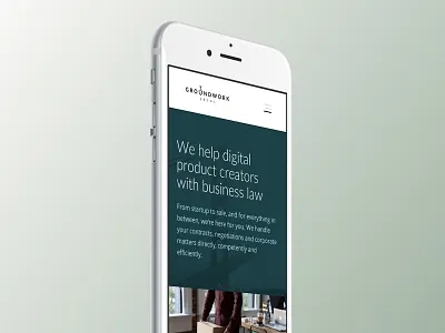 Groundwork Legal header redesign sketch ui web website wordpress