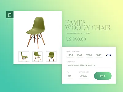 Day 02 - Checkout - Chair Tok&Stok chair checkout dailyui ui