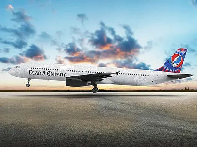 Dead & Company Jet airplane dead company having fun jet wrap