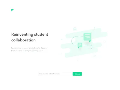 Marketing Landing Page button card cat email landing logo marketing page signup submit ui