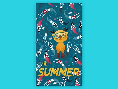 Summer theme splash screen mermaid screen splash summer swim