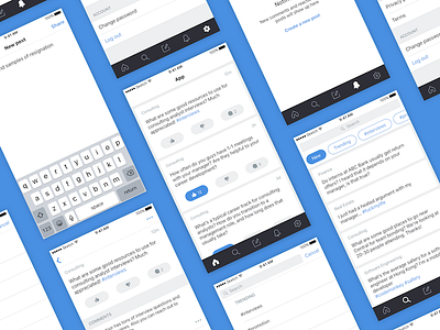 Anonymous workspace app anonymous app industries ios sketch social media ui workspace