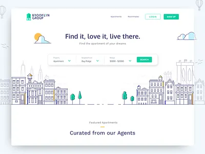Apartment Rental Website apartment rent apartments brooklyn home homepage lifestyle new york real estate rental renting roommates website