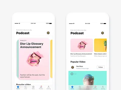 Style Exploration app apple color ios11 match push ui ux video