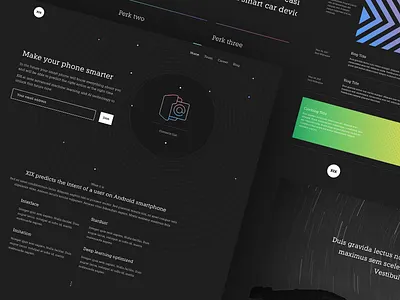 XIX website app branding dashboard design flat icon landing type ui typography ux web