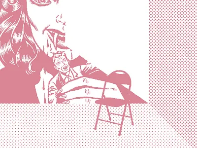 Kyle Craft for the Capitol Hill Block Party 2017 chair circles collage dots halftone minimal poster